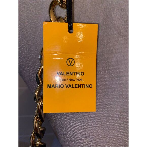 Valentino By Mario Valentino Luisa Diamond Quilted Leather Shoulder Bag in Black - Picture 11 of 11